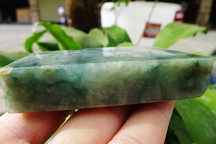 Natural Jade Rough Jadeite Raw (162g,7.1X4.4X1.65cm)