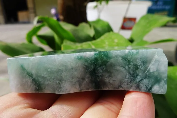 Natural Jade Rough Jadeite Raw (162g,7.1X4.4X1.65cm)