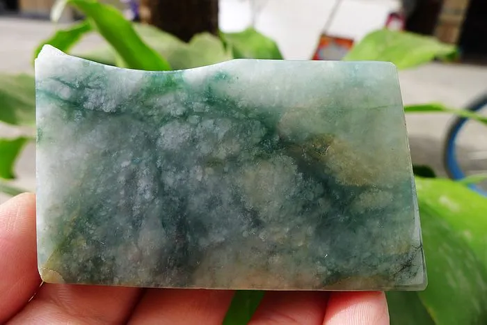 Natural Jade Rough Jadeite Raw (162g,7.1X4.4X1.65cm)