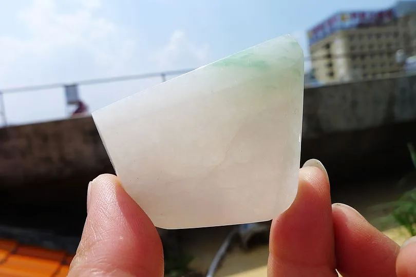 Natural Jade Rough Jadeite Raw (29g,4.3X3.7X0.65cm)