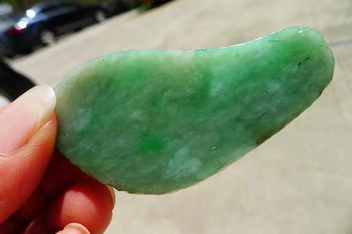 Natural Jade Rough Jadeite Raw (31g,6.2X3X0.65cm)