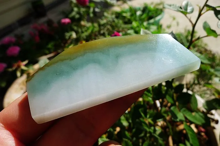 Natural Jade Rough Jadeite Raw (38g,7.1X2.9X0.6cm)