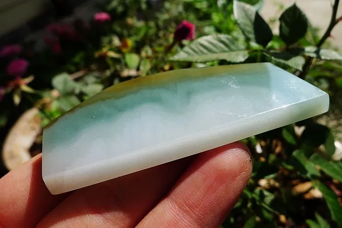 Natural Jade Rough Jadeite Raw (38g,7.1X2.9X0.6cm)