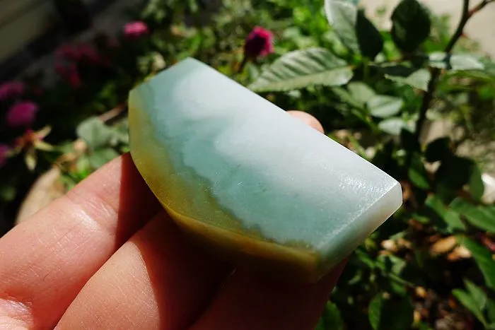 Natural Jade Rough Jadeite Raw (38g,7.1X2.9X0.6cm)