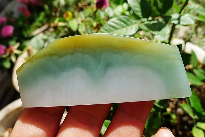 Natural Jade Rough Jadeite Raw (38g,7.1X2.9X0.6cm)