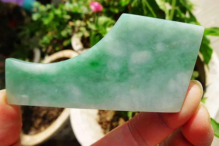 Natural Jade Rough Jadeite Raw (41g,7.5X3.7X0.65cm)