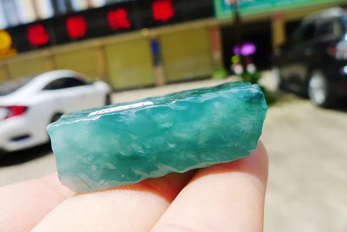 Natural Jade Rough Jadeite Raw (42g,4.5X2.6X1.35cm)