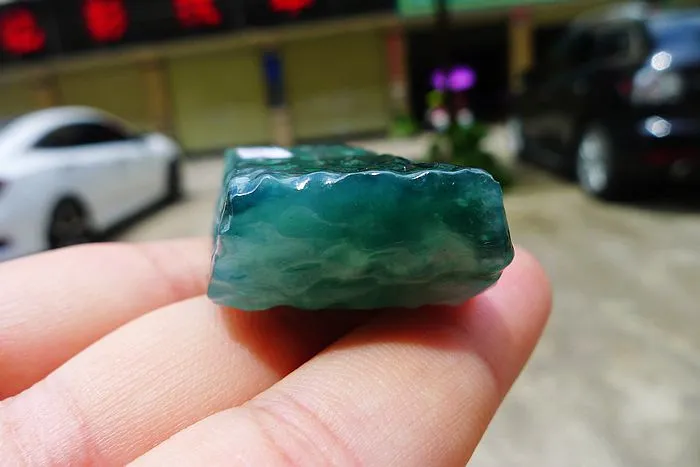 Natural Jade Rough Jadeite Raw (42g,4.5X2.6X1.35cm)