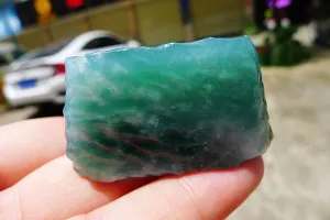 Natural Jade Rough Jadeite Raw (42g,4.5X2.6X1.35cm)