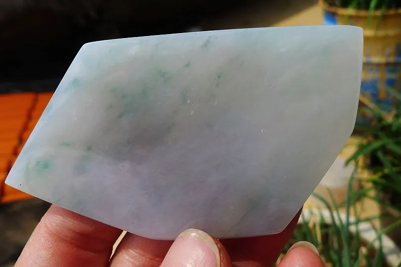 Natural Jade Rough Jadeite Raw (42g,7.8X4.3X0.45cm)