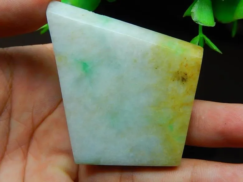 Natural Jade Rough Jadeite Raw (47g, 59X50X6.5mm)