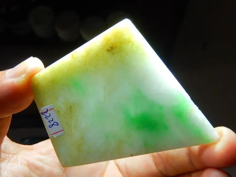 Natural Jade Rough Jadeite Raw (47g, 59X50X6.5mm)