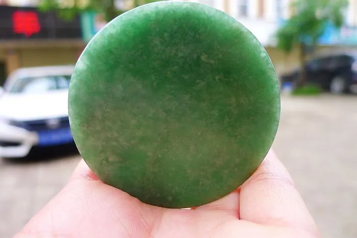 Natural Jade Rough Jadeite Raw (67g,5.8X0.7cm)