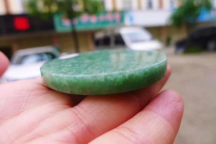 Natural Jade Rough Jadeite Raw (67g,5.8X0.7cm)