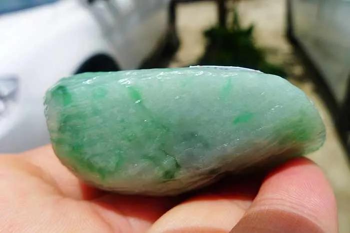 Natural Jade Rough Jadeite Raw (71g,5.3X2.7X2.2cm)