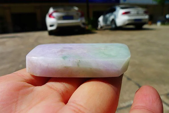 Natural Jade Rough Jadeite Raw (72g,5.9X4.1X1.1cm)