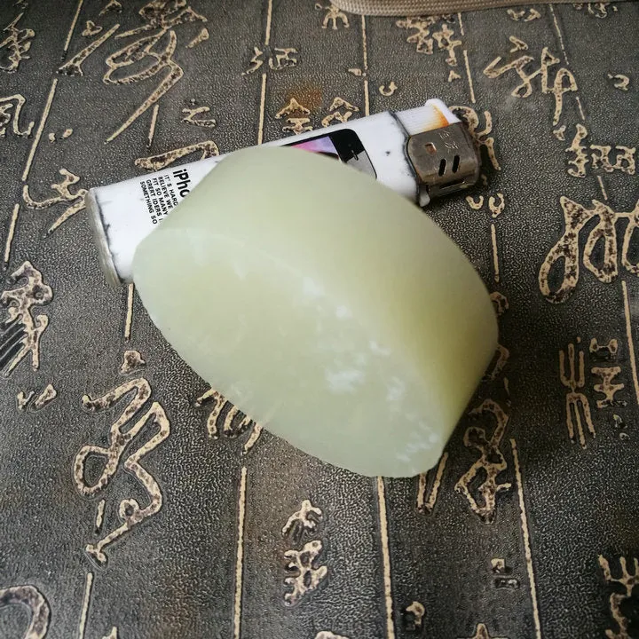 Natural Kunlun Jade Rough Nephrite Raw (152g, 5.5X5.5X2cm)