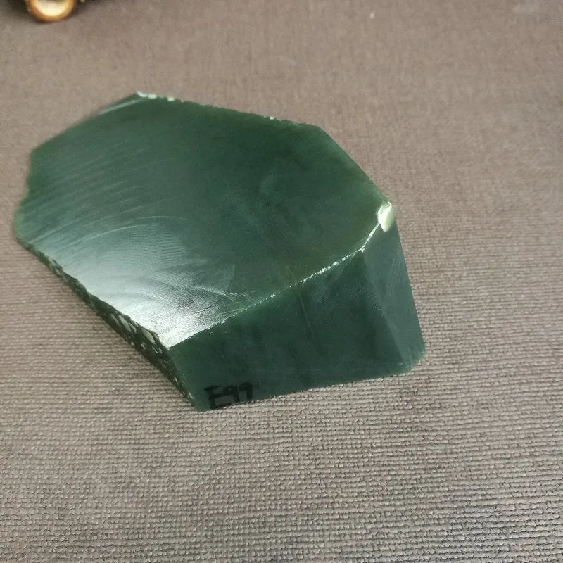 Natural Kunlun Jade Rough Nephrite Raw (295g,12X5.5X3.8cm)