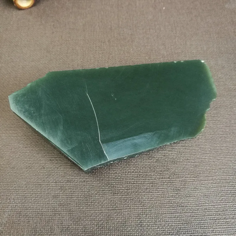 Natural Kunlun Jade Rough Nephrite Raw (295g,12X5.5X3.8cm)