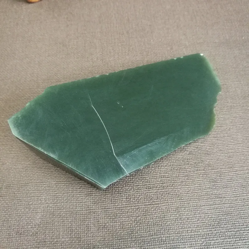 Natural Kunlun Jade Rough Nephrite Raw (295g,12X5.5X3.8cm)