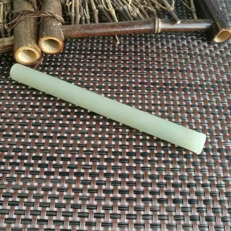 Natural Kunlun Jade Rough Nephrite Raw (37g,12.3X1.1cm)