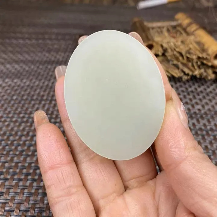 Natural Kunlun Jade Rough Nephrite Raw (68g,5.4X4.1X1.3cm)