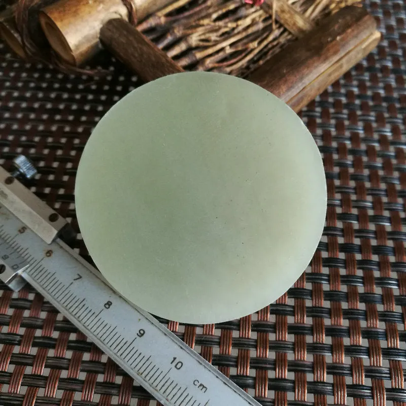 Natural Kunlun Jade Rough Nephrite Raw (70g, 5.4X1cm)