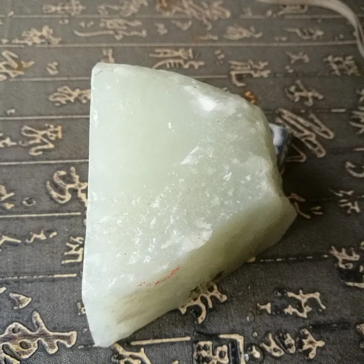 Natural Kunlun Jade Rough Nephrite Raw S-(422g, 8X7X6cm)