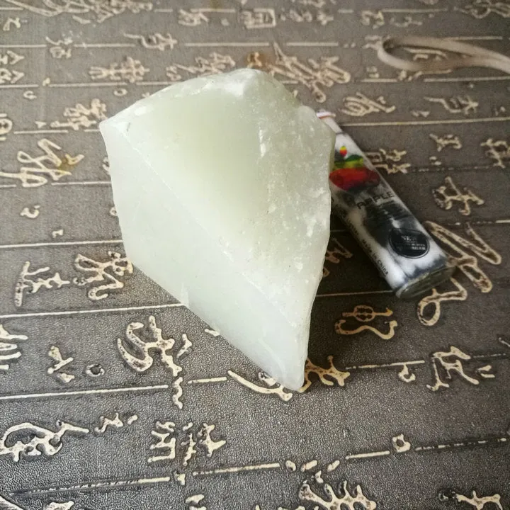 Natural Kunlun Jade Rough Nephrite Raw S-(422g, 8X7X6cm)