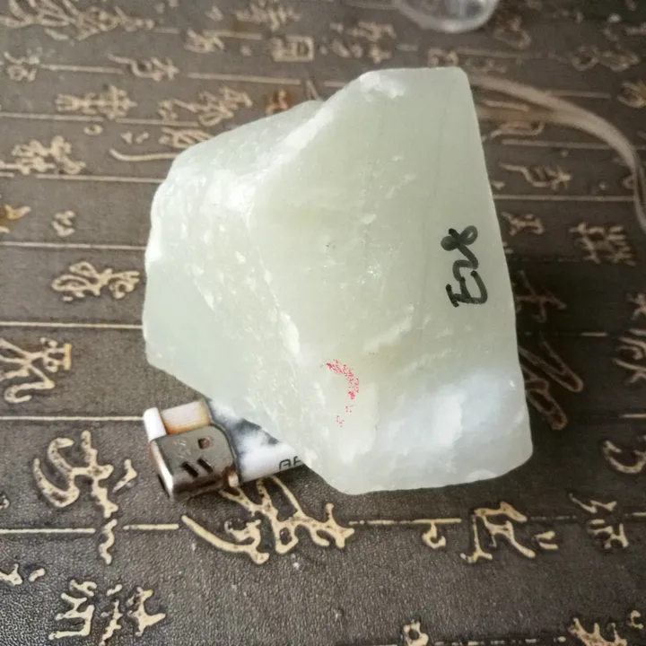 Natural Kunlun Jade Rough Nephrite Raw S-(422g, 8X7X6cm)