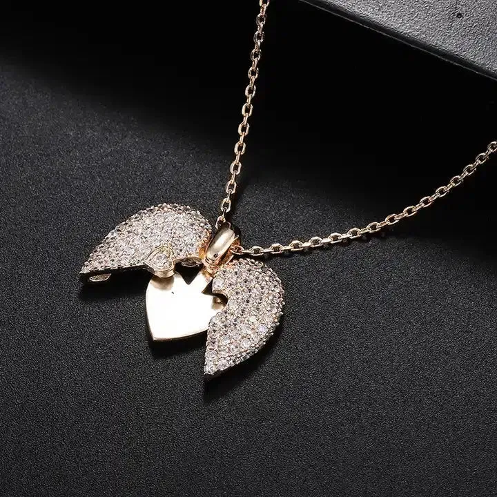 Openable Heart Crystal Personalized Necklace