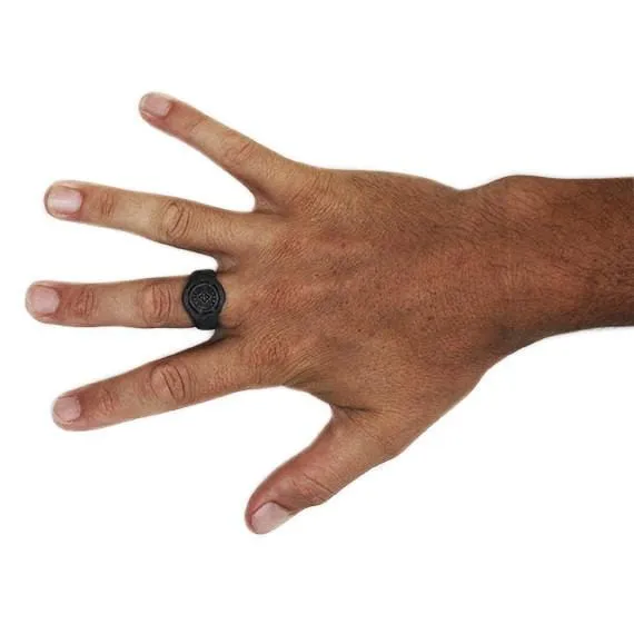 Our Club Ring | Black Silver