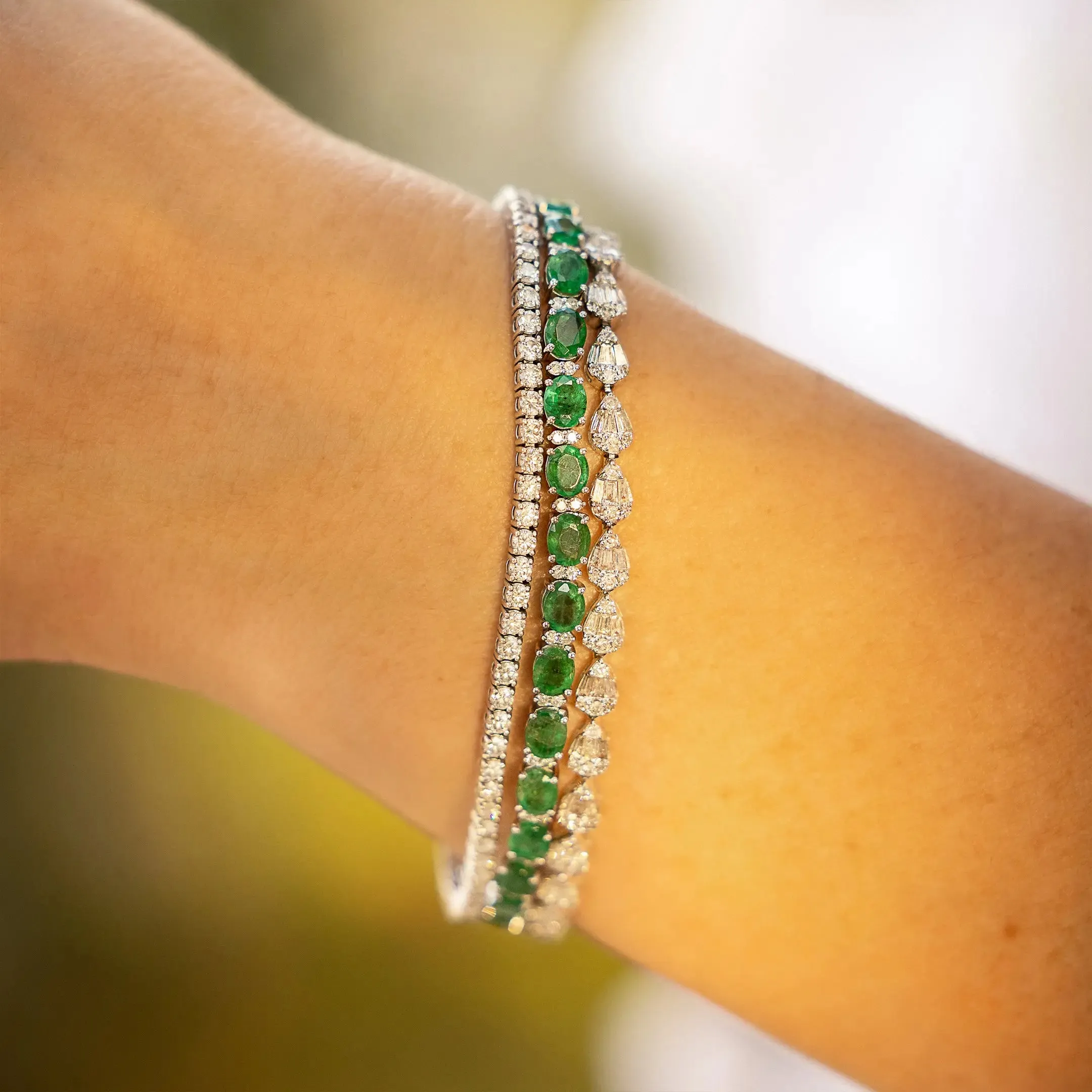 Pavé Pear Diamond Bracelet