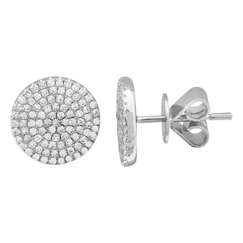 Pave Circle Studs