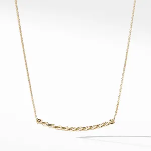 Paveflex Station Necklace in 18K Gold