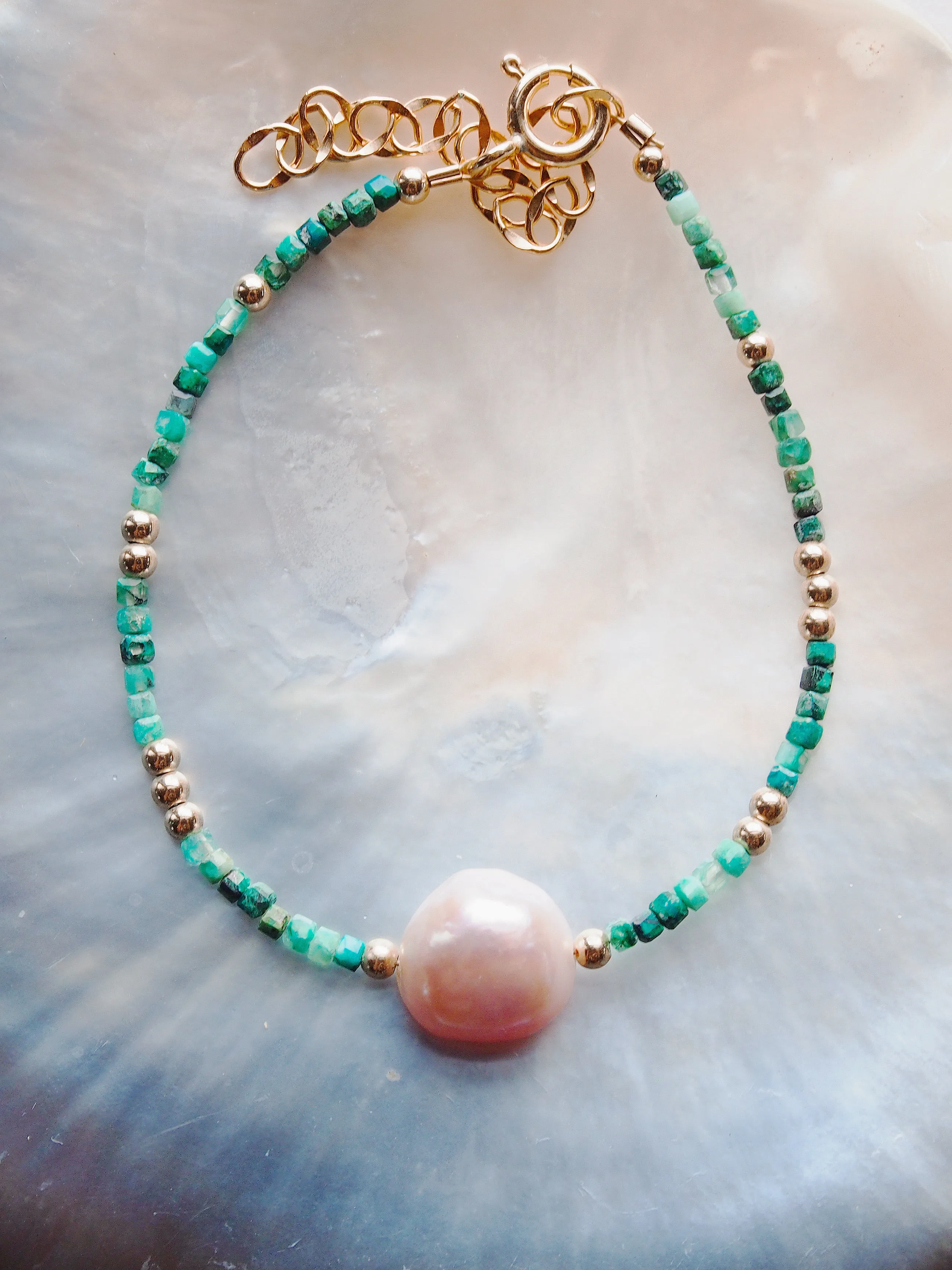 Pink Pearl and Gemstone Bracelet -  Akala