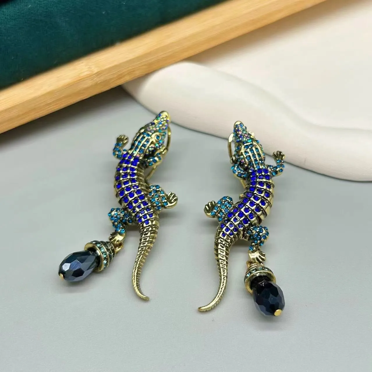 Pre Order:  Crocodile Tassels Retro Earrings