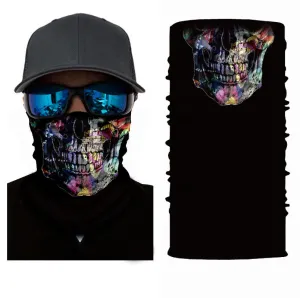 Psychedelic Skull Style Mask Motorcycle Biker Scarf Face Neck Bandana Ski Paintball Snood