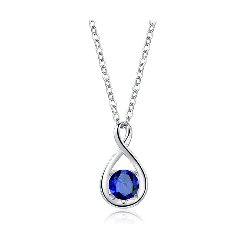 "Birthstone" September Gemstone Sterling Silver Necklace