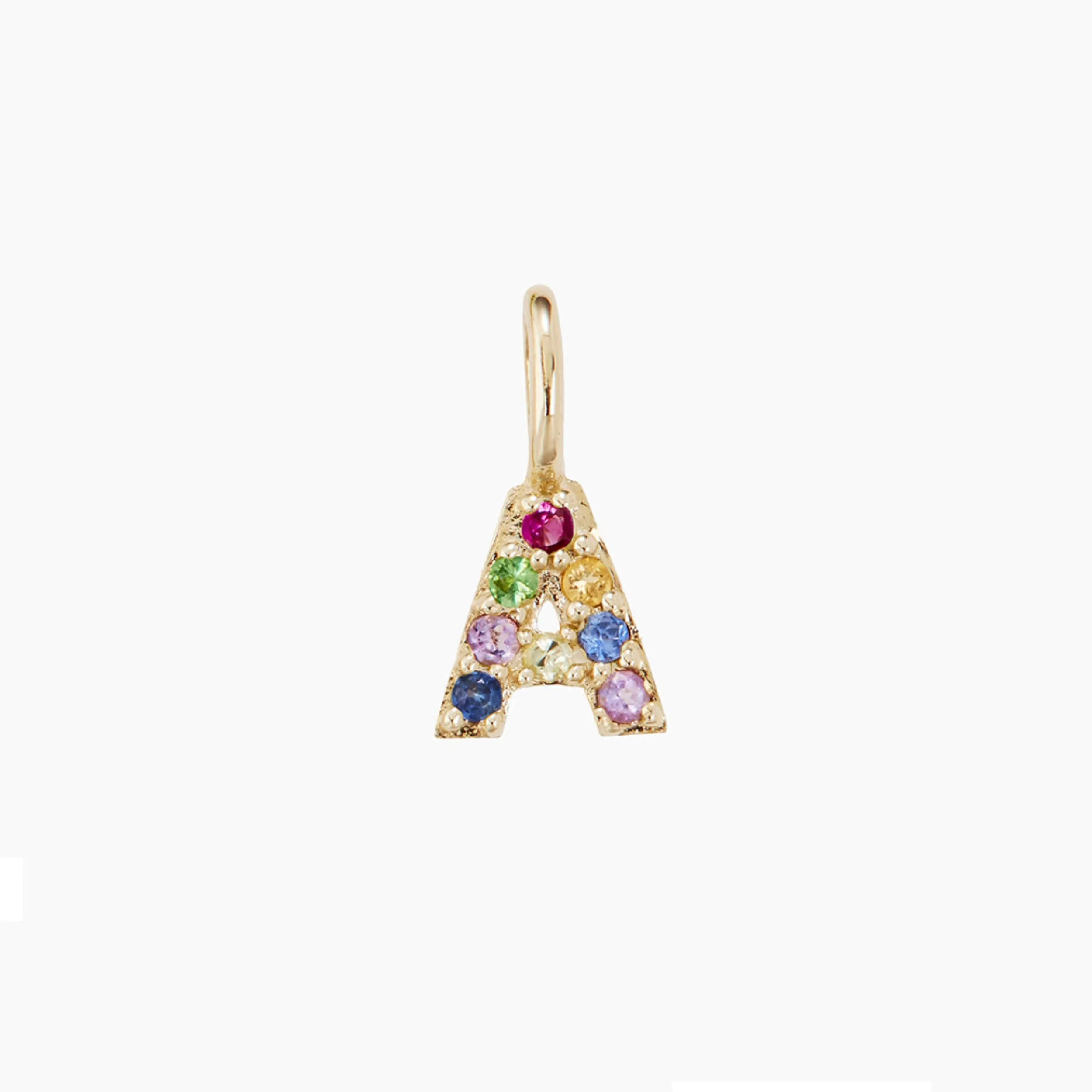 Rainbow Initial Pendant (Made To Order)