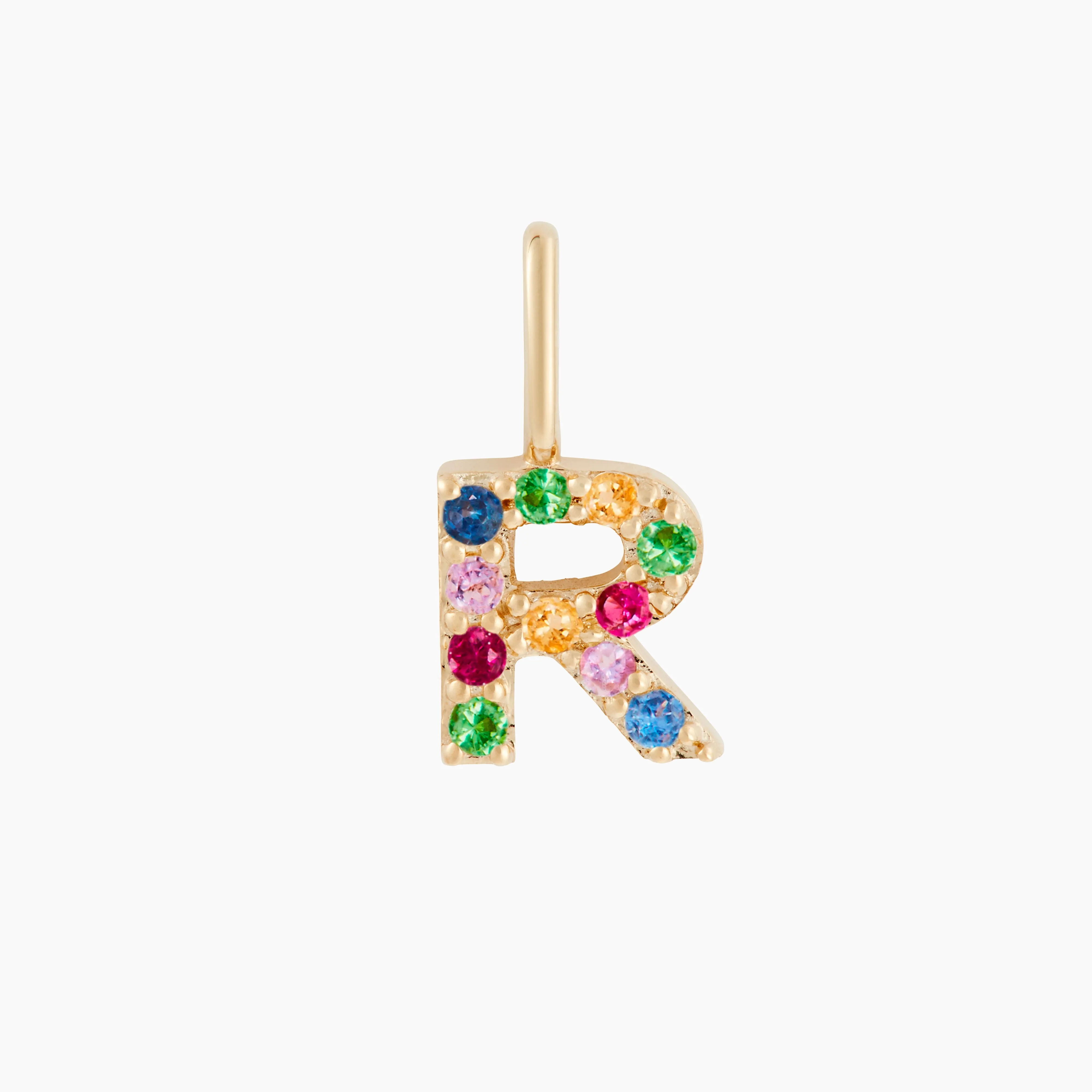 Rainbow Initial Pendant (Made To Order)