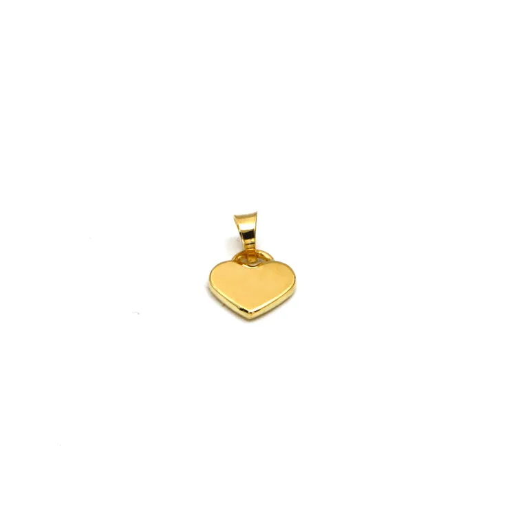 Real Gold 3D Small Heart Plain Pendant 4854 P 1912