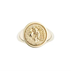 Roaring Lion Signet Ring