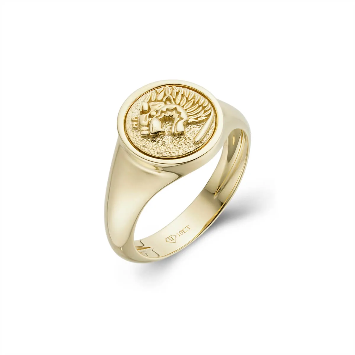 Roaring Lion Signet Ring