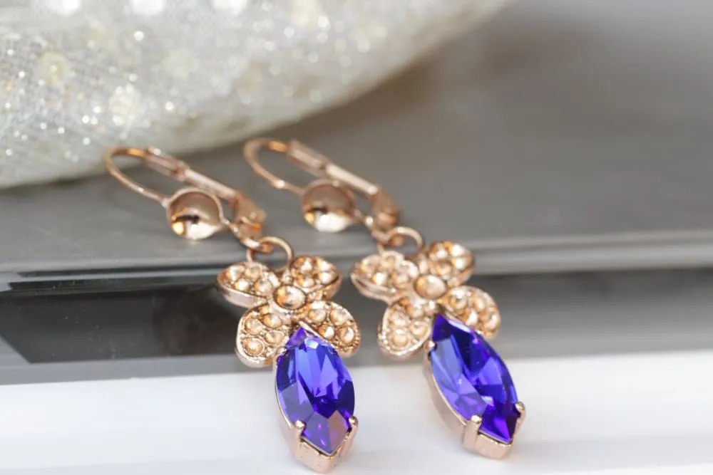 SAPPHIRE FLORAL DROPS