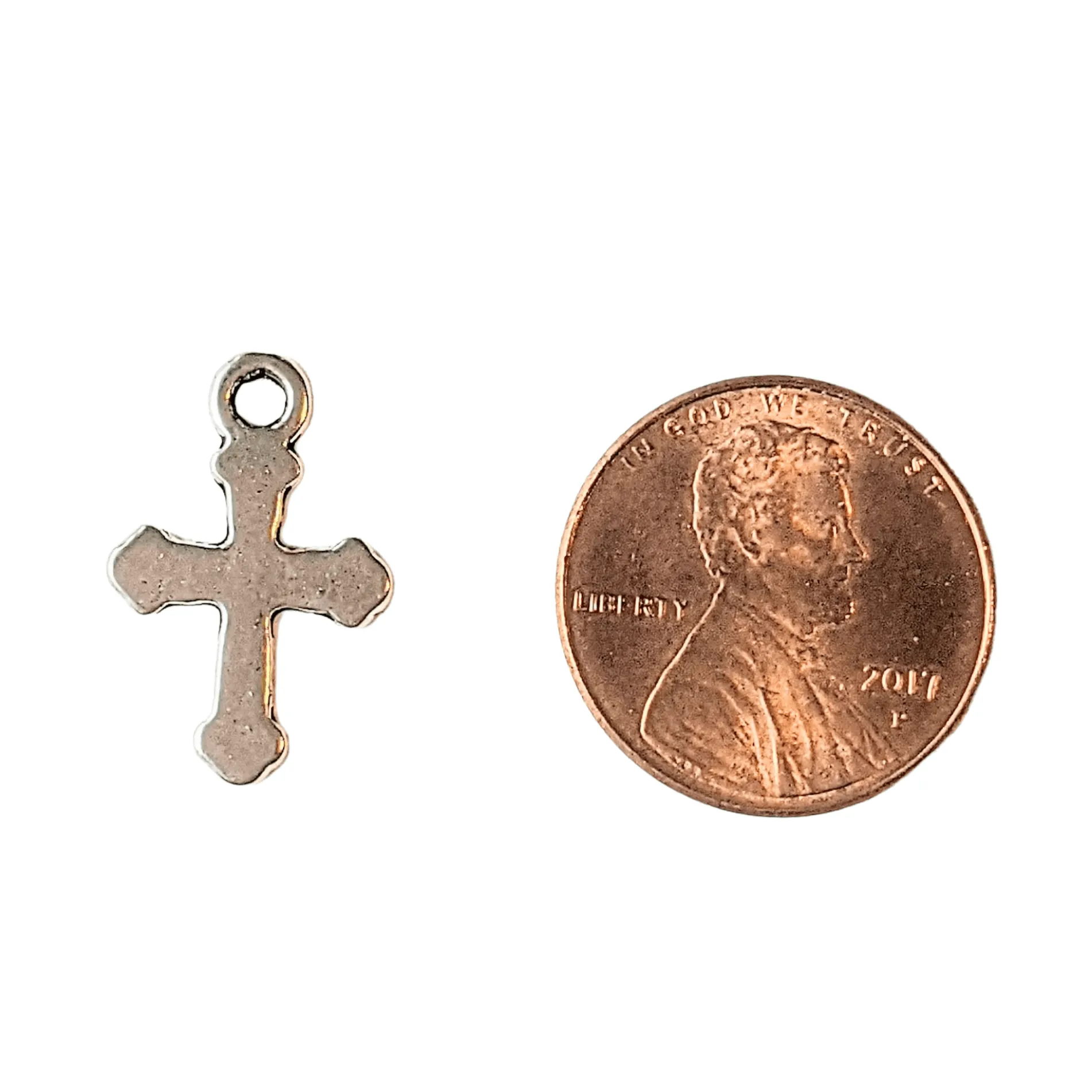 Silver Cross Charm