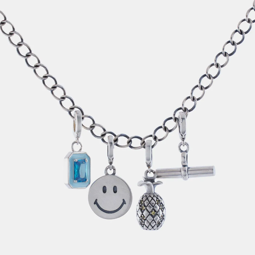 Silver Smiley Pendant