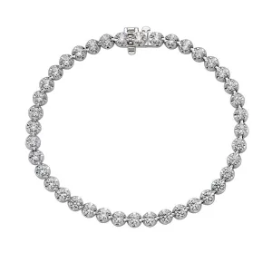 Sincerely, Springer's Diamond 4 Prong Tennis Bracelet - White Gold - 3.00cts