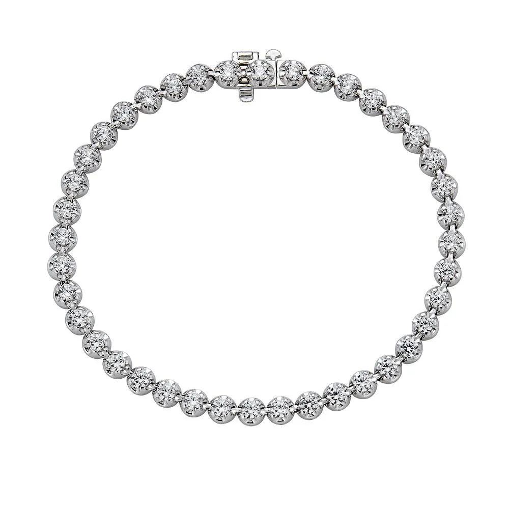 Sincerely, Springer's Diamond 4 Prong Tennis Bracelet - White Gold - 3.00cts