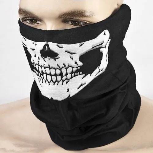 Skull Mask Skeleton Motorcycle Biker Scarf Face Neck Bandana Ski Paintball Snood